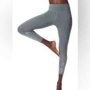 Sweaty Betty London Grey Silver Splatter ⅞ Pants Size XS